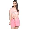 Li'l Tomatoes Girls Cotton Night Suit Set | Half Sleeve T-Shirt &amp; Shorts | Soft Summer Sleepwear Co-Ord Set | Casual Printed Outfit | 7–16 Years
