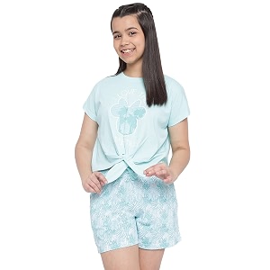 li39l tomatoes girls cotton night suit set  half sleeve t-shirt amp shorts  soft summer sleepwear co-ord set  casual printed outfit  716 years