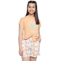 Li'l Tomatoes Girls Cotton Night Suit Set | Half Sleeve T-Shirt &amp; Shorts | Soft Summer Sleepwear Co-Ord Set | Casual Printed Outfit | 7–16 Years