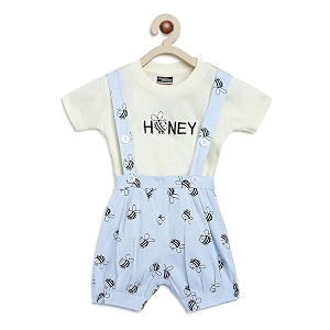Lil Tomatoes Kids Cotton Dungarees