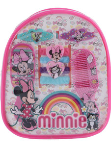 lil diva disney minnie mouse accessories with bag pinkfor girls 3 yrs hair accessory set multicolor