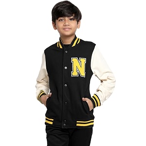 Lil Tomatoes Boys Winter Fleece Varsity Jacket