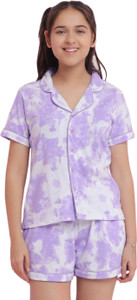 lil tomatoes Girls Tie - Dye Cotton