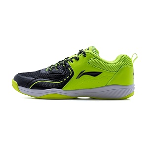 li-ning ultra-ii non-marking badminton shoes for men - blacklime