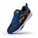 Li-Ning Ultra Non-Marking Badminton Shoes Navy/Gold 11 UK