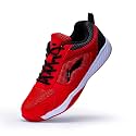Li-Ning Ultra Non-Marking Badminton Shoes RED/Black 8 UK