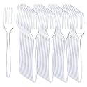 Liacere 360Pcs Clear Plastic Forks -Disposable Plastic Forks BPA-Free, 6.7-inch Heavy Duty Clear Disposable Cutlery, Suitable for Parties and Restaurants, Perfection at the Tip of Your Fork