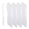 Liacere 360PCS Clear Plastic Knives Disposable - Heavy DutyBPA-Free - Heat Resistant, Solid and Durable Disposable Knives Bulk, Premium Plastic Knives Heavy Duty for Party Supply