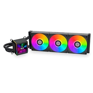 lian li galahad ii lcd 360 rgb cpu liquid cooleraio - black  support intel lga 17001200  115x amp amd am5  am4