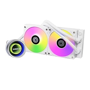 lian li galahad ii trinity 240 argb cpu liquid cooleraio - white  support intel lga 1700 115x 1366 775 1200 2011 2066 amd am4 am5 tr4  strx4  sp3