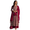 Libas Art Embroidered Georgette Anarkali Kurta With