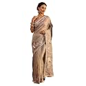 Libas Embroidered Organza Saree With Unstitched Blouse