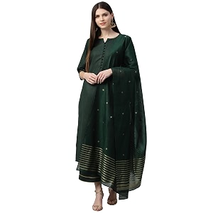 Libas Printed Cotton Straight Kurta With Palazzo