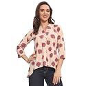 Libas Printed Cotton A Line Shirts Suit
