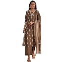 Libas Printed Cotton Straight Kurta With Palazzo