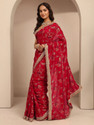 LIBAS Printed Daily Wear Silk Blend Saree