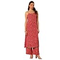 Libas Printed Rayon Straight Kurta With Palazzo