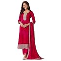 Libas Printed Silk blend Straight Kurta With