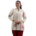 Libas Printed Silk Blend Straight Kurti for