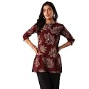 Libas Printed Silk Blend Straight Kurti Suit