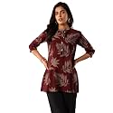 Libas Printed Silk Blend Straight Kurti Suit