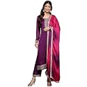 Libas Womens Printed Chiffon Straight Kurta With