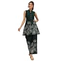 Libas Red Printed Cotton Co-Ord Sets
