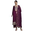 Libas Solid Silk Blend Straight Kurta Set