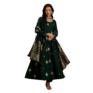 Libas womens Chanderi Silk Kurta Sets