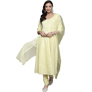 Libas womens Poly Georgette Kurta Sets