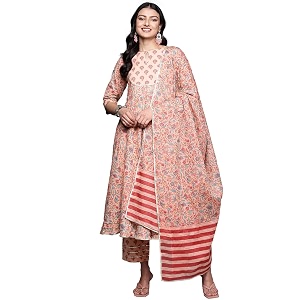 libas women39s pure cotton kurta sets  daily wear suit