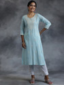 LIBAS Women Embroidered Straight Kurta