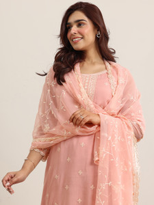 LIBAS Women Kurta Palazzo Dupatta Set