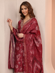 LIBAS Women Kurta Palazzo Dupatta Set