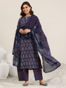 LIBAS Women Kurta Palazzo Dupatta Set
