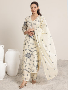 LIBAS Women Kurta Pant Dupatta Set