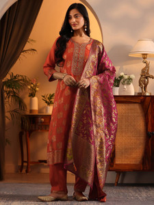 LIBAS Women Kurta Pant Dupatta Set