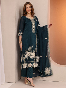 LIBAS Women Kurta Pant Dupatta Set