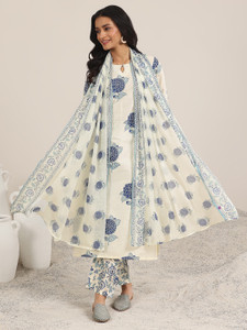 LIBAS Women Kurta Pant Dupatta Set
