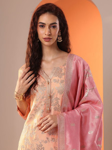 LIBAS Women Kurta Pant Dupatta Set