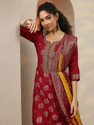 LIBAS Women Kurta Pant Dupatta Set