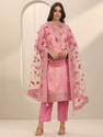 LIBAS Women Kurta Pant Dupatta Set