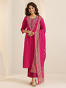 LIBAS Women Kurta Pant Dupatta Set