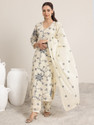 LIBAS Women Kurta Pant Dupatta Set