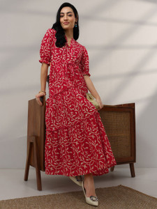 LIBAS Women Printed Flared Kurta