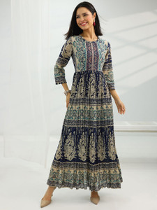 LIBAS Women Printed A-line Kurta