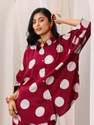 LIBAS Women Viscose Rayon Shirt Palazzo Set