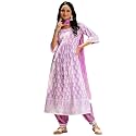 Libas Womens Embroidered Cotton A-Line Kurta with