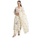 Libas Womens Embroidered Cotton Straight Kurta With