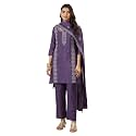 Libas Womens Embroidered Silk Blend Straight Kurta